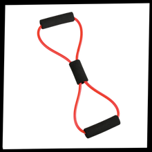 Load image into Gallery viewer, Fascia elastica di resistenza fitness con maniglie e 8 forme - Ozerty
