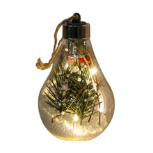 Load image into Gallery viewer, Lampadina a sfera di Natale trasparente a LED
