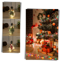 Load image into Gallery viewer, Lampadina a sfera di Natale trasparente a LED
