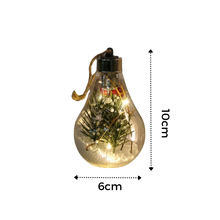 Load image into Gallery viewer, Lampadina a sfera di Natale trasparente a LED - Ozerty
