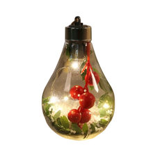 Load image into Gallery viewer, Lampadina a sfera di Natale trasparente a LED
