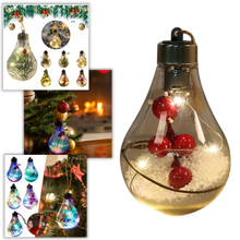 Load image into Gallery viewer, Lampadina a sfera di Natale trasparente a LED - Ozerty

