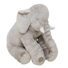 Load image into Gallery viewer, Cuscino grande di peluche di elefante
