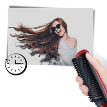 Load image into Gallery viewer, Piastra per capelli elettrica a spazzola in ceramica
