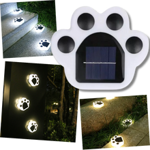 Load image into Gallery viewer, Luce del sentiero a energia solare con stampa di zampa - Ozerty
