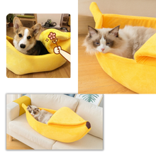 Load image into Gallery viewer, Letto per animali a forma di banana - Ozerty
