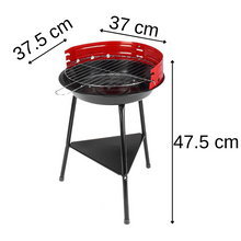 Load image into Gallery viewer, GRIGLIA A CARBONE BBQ ROTONDA PORTATILE - Ozerty
