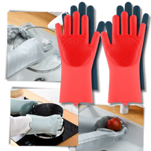 Load image into Gallery viewer, Guanti di lavaggio multiuso in silicone - Ozerty
