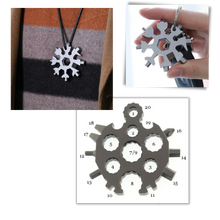 Load image into Gallery viewer, Multiutensile a fiocco di neve in acciaio inossidabile 18-in-1 - Ozerty
