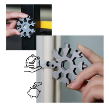 Load image into Gallery viewer, Multiutensile a fiocco di neve in acciaio inossidabile 18-in-1
