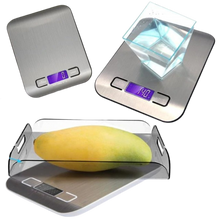 Load image into Gallery viewer, Bilancia da cucina digitale LCD in acciaio inox - Ozerty
