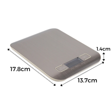 Load image into Gallery viewer, Bilancia da cucina digitale LCD in acciaio inox - Ozerty
