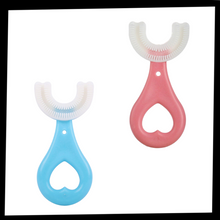 Load image into Gallery viewer, Spazzolino da denti a forma di U per bambini (confezione da 2) - Ozerty

