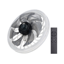 Load image into Gallery viewer, Ventilatore da soffitto estetico con luce e telecomando -Nero - Ozerty
