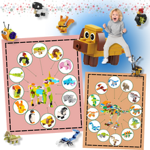 Load image into Gallery viewer, Blocchi con Animali di Minecraft - Ozerty
