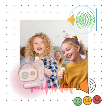 Load image into Gallery viewer, Mini Karaoke Bluetooth a Doppio Microfono per Bambini - Ozerty
