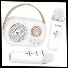 Load image into Gallery viewer, Mini Karaoke Bluetooth a Doppio Microfono per Bambini - Ozerty
