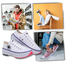 Load image into Gallery viewer, Sneaker in tela antiscivolo comodamente rialzata - Ozerty
