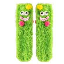 Load image into Gallery viewer, Calzini divertenti in velluto corallo -Verde - Ozerty
