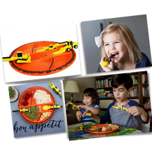 Load image into Gallery viewer, Set di piatti e utensili per un'alimentazione creativa e costruttiva - Ozerty
