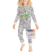 Load image into Gallery viewer, Pigiama Doodle Dream -Mare e sole - Ozerty
