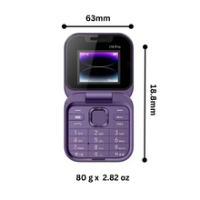 Load image into Gallery viewer, Telefono cellulare pieghevole Dual Sim piccolo  - Ozerty
