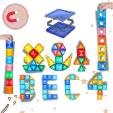 Load image into Gallery viewer, Blocchi da costruzione magnetici educativi - Ozerty
