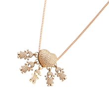 Load image into Gallery viewer, Elegante collana con charm per la mamma -1 Ragazzo 4 Ragazze - Ozerty
