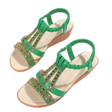Load image into Gallery viewer, Eleganti sandali ortopedici Boho -Verde/EU35Verde/EU36Verde/EU37Verde/EU38Verde/EU39Verde/EU40Verde/EU41 - Ozerty
