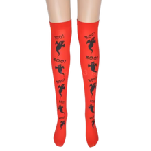 Load image into Gallery viewer, Calze Compressori con Design Festivi per Halloween -Rosso spettrale - Ozerty
