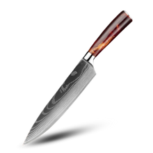 Load image into Gallery viewer, Coltelli giapponesi della serie Terra di fuoco -Gyutoh - Coltello da chef 20 cm - Ozerty
