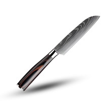 Load image into Gallery viewer, Coltello giapponese in legno Forest Pakkawood -Coltello Santoku 12,5 cm - Ozerty
