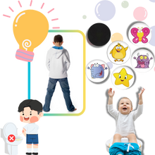 Load image into Gallery viewer, Adesivi per l'Educazione al Vasino Attivati dal Calore - Ozerty
