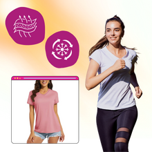 Load image into Gallery viewer, Maglia con scollo a V a raffreddamento istantaneo da donna - Ozerty
