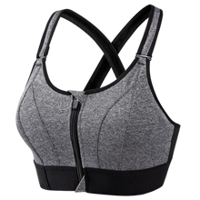 Load image into Gallery viewer, Reggiseno Sportivo Racerback a Massimo Supporto -Grigio/SGrigio/MGrigio/LGrigio/XLGrigio/2XLGrigio/3XLGrigio/4XLGrigio/5XL - Ozerty
