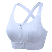 Load image into Gallery viewer, Reggiseno Sportivo Racerback a Massimo Supporto -Bianco/SBianco/MBianco/LBianco/XLBianco/2XLBianco/3XLBianco/4XLBianco/5XL - Ozerty
