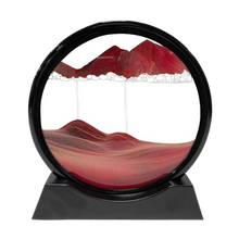 Load image into Gallery viewer, Quadro Ipnotico di Sabbia in Movimento -Rosso con cornice nera/25 x 26 cm Rosso con cornice nera/18 x 19 cm - Ozerty
