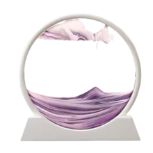 Load image into Gallery viewer, Quadro Ipnotico di Sabbia in Movimento -Viola con cornice bianca/18 x 19 cmViola con cornice bianca/25 x 26 cm  - Ozerty
