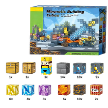 Load image into Gallery viewer, Blocchi magnetici educativi di Minecraft -72 PCS - Ozerty
