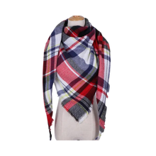 Load image into Gallery viewer, Sciarpa in cashmere a quadri effetto mohair -Zagabria - Ozerty
