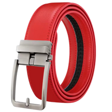 Load image into Gallery viewer, Cintura in Pelle Senza Fori -Rosso - Ozerty
