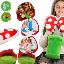 Load image into Gallery viewer, Morbide pantofole in peluche di Mario Pianta Piranha - Ozerty
