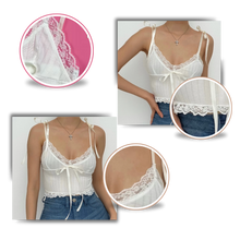 Load image into Gallery viewer, Morbido top in pizzo alla moda - Ozerty
