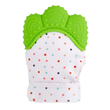 Load image into Gallery viewer, Guantino lenitivo per la dentizione -Verde - Ozerty
