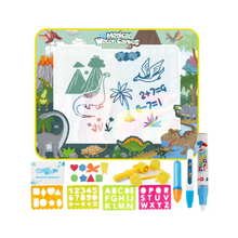 Load image into Gallery viewer, Tappetino stimolante per scarabocchi ad acqua -Dinosauri - Ozerty
