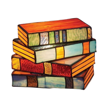 Load image into Gallery viewer, Lampada a libri impilati senza tempo -Blu - Ozerty
