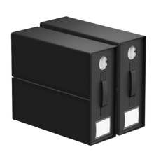 Load image into Gallery viewer, Organizzatore a Cubo con Apertura Trasparente -Nero - Ozerty
