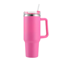 Load image into Gallery viewer, Tazza per auto di grande capacità con manico -Rosso rosa - Ozerty
