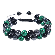Load image into Gallery viewer, Bracciale di protezione resistente all'acqua -Oscurità di smeraldo - Ozerty
