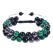 Load image into Gallery viewer, Bracciale di protezione resistente all'acqua -Mezzanotte di smeraldo - Ozerty
